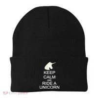 Keep Calm and Ride A Unicorn Beanie thumb 0