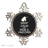 Keep Calm and Ride A Unicorn Ornament thumb 0