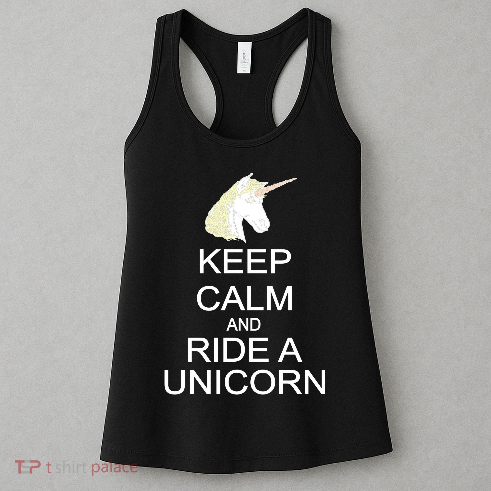 Keep Calm and Ride A Unicorn Women's Tank Top