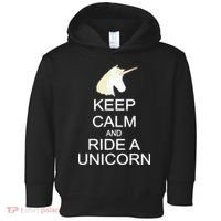 Keep Calm and Ride A Unicorn Toddler Hoodie thumb 0