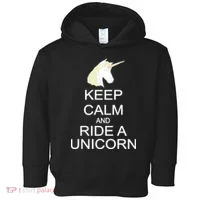 Keep Calm and Ride A Unicorn Toddler Hoodie thumb 0