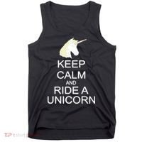 Keep Calm and Ride A Unicorn Tank Top thumb 0
