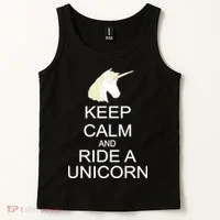 Keep Calm and Ride A Unicorn Tank Top thumb 2