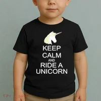 Keep Calm and Ride A Unicorn Toddler T-Shirt thumb 2