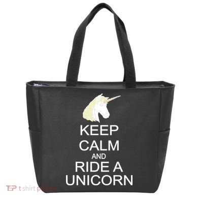 Keep Calm and Ride A Unicorn Tote Bag