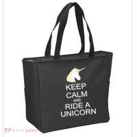 Keep Calm and Ride A Unicorn Tote Bag thumb 2