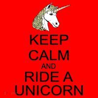 Keep Calm and Ride A Unicorn Santa Hat thumb 1