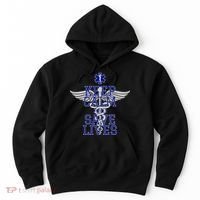 Keep Calm And Save Lives EMS Hoodie thumb 0