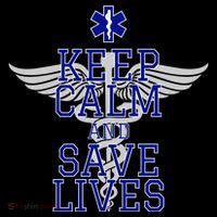 Keep Calm And Save Lives EMS Long Sleeve Shirt thumb 2