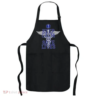 Keep Calm And Save Lives EMS Apron