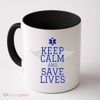 Keep Calm And Save Lives EMS Coffee Mug thumb 0