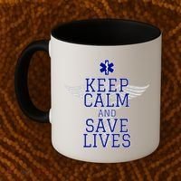 Keep Calm And Save Lives EMS Coffee Mug thumb 2