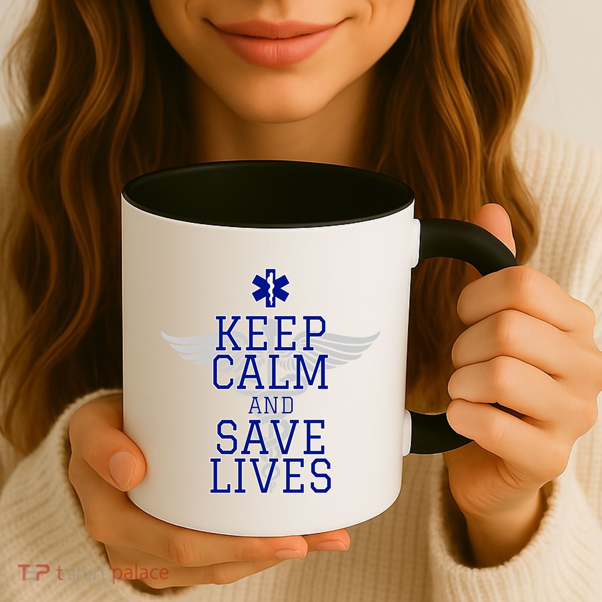 Keep Calm And Save Lives EMS Coffee Mug