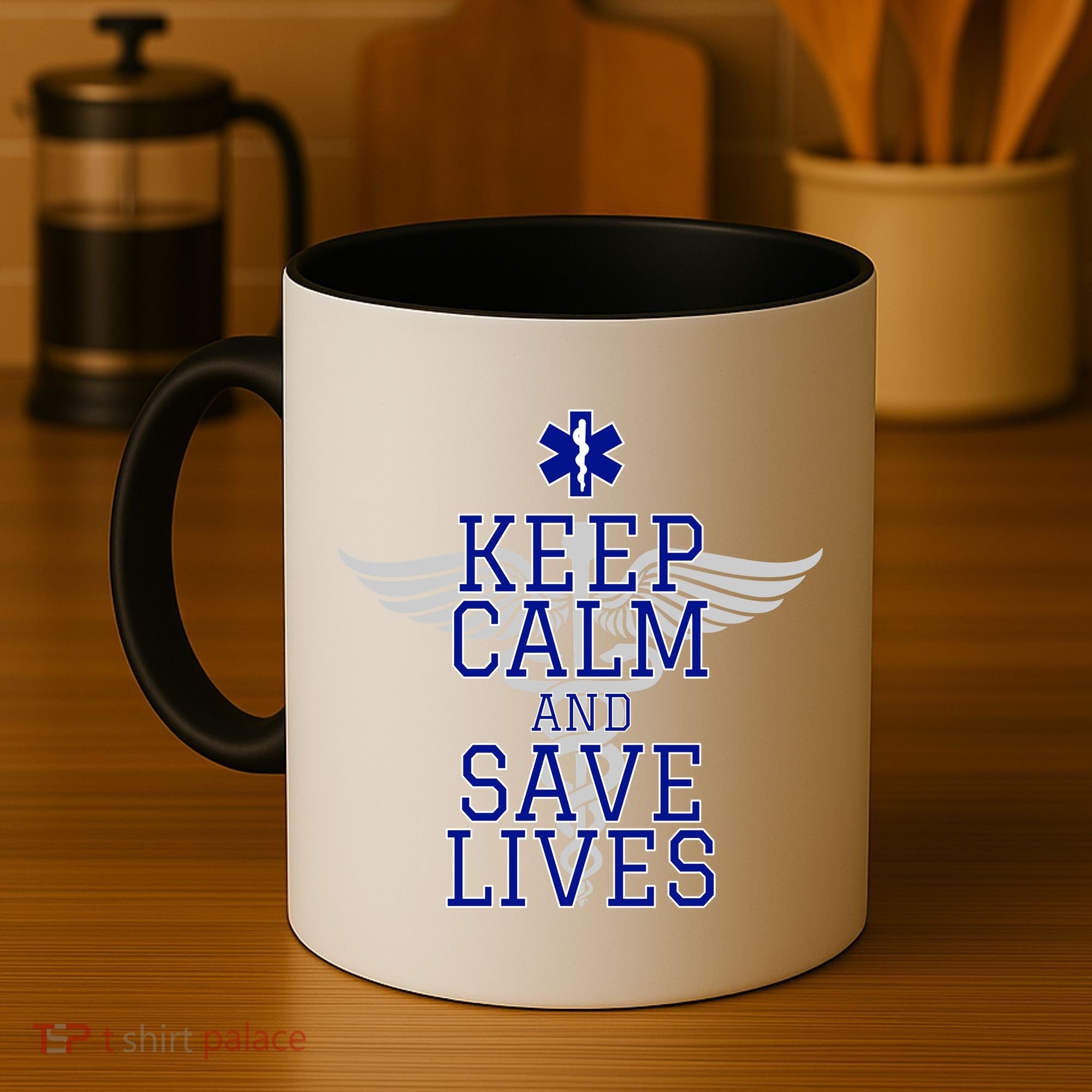 Keep Calm And Save Lives EMS Coffee Mug