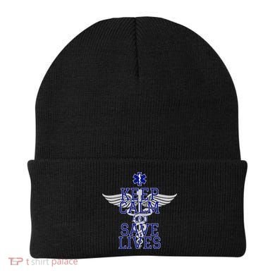 Keep Calm And Save Lives EMS Beanie