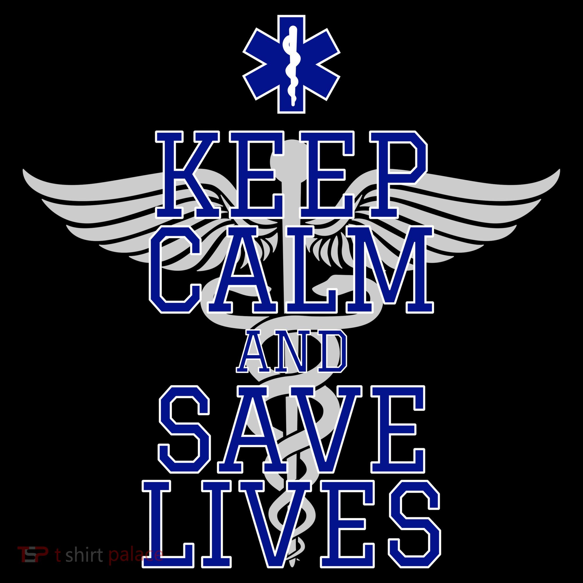 Keep Calm And Save Lives EMS Polo