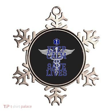 Keep Calm And Save Lives EMS Ornament