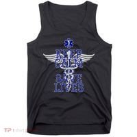 Keep Calm And Save Lives EMS Tank Top thumb 0