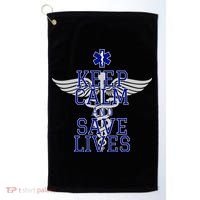 Keep Calm And Save Lives EMS Golf Towel thumb 0