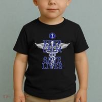 Keep Calm And Save Lives EMS Toddler T-Shirt thumb 2