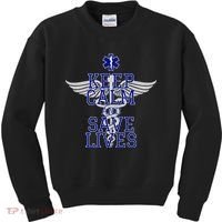 Keep Calm And Save Lives EMS Kids Sweatshirt thumb 0