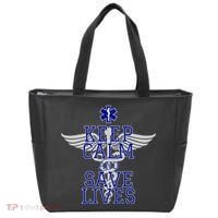 Keep Calm And Save Lives EMS Tote Bag thumb 0