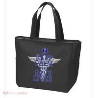 Keep Calm And Save Lives EMS Tote Bag thumb 3