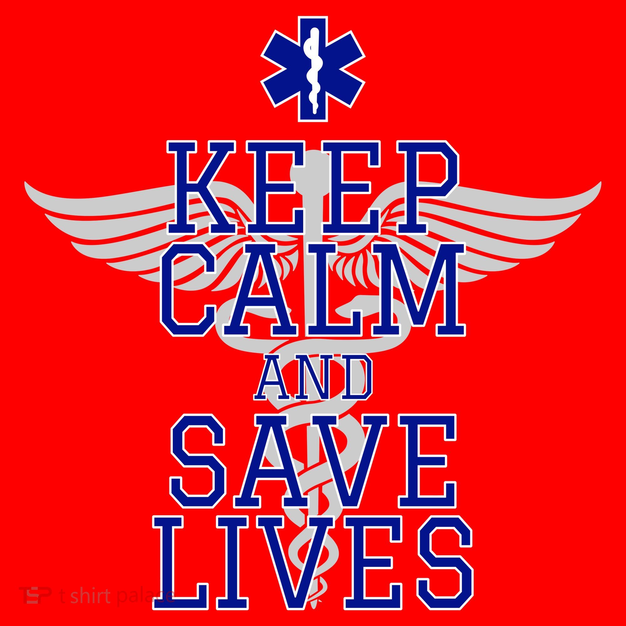 Keep Calm And Save Lives EMS Santa Hat