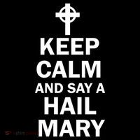 Keep Calm And Say A Hail Mary Doggie Tank thumb 4