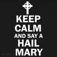 Keep Calm And Say A Hail Mary Doggie Tank thumb 4