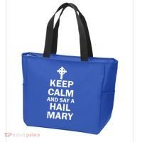 Keep Calm And Say A Hail Mary Tote Bag thumb 3