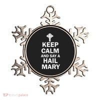 Keep Calm And Say A Hail Mary Religion Ornament thumb 0