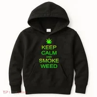 Keep Calm And Smoke Weed Kids Hoodie thumb 0