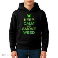 Keep Calm And Smoke Weed Kids Hoodie thumb 4