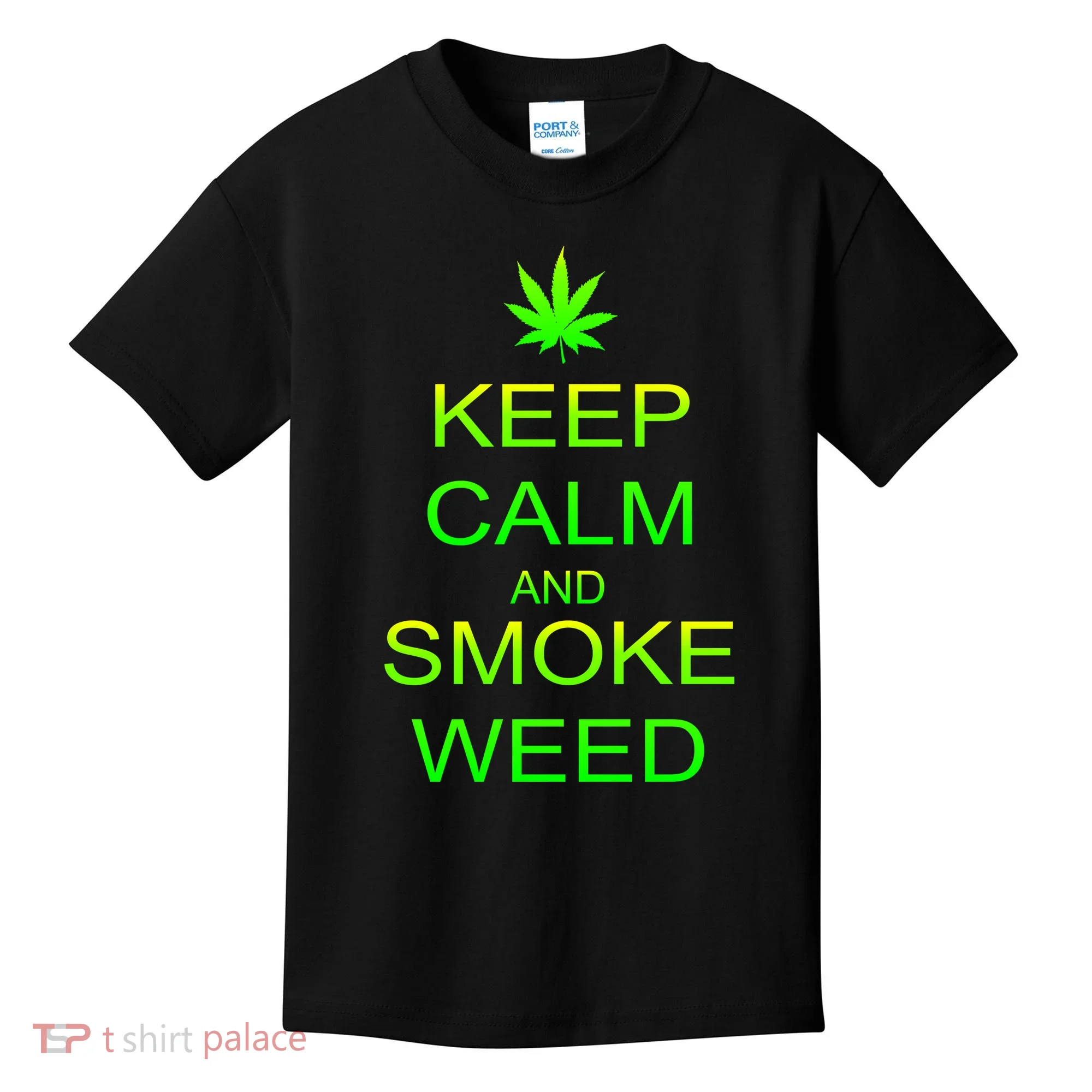 Keep Calm And Smoke Weed Kids T-Shirt