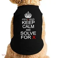 Keep Calm And Solve For X Doggie Tank thumb 0
