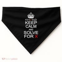 Keep Calm And Solve For X USA-Made Doggie Bandana thumb 0