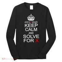 Keep Calm And Solve For X Long Sleeve Shirt thumb 0