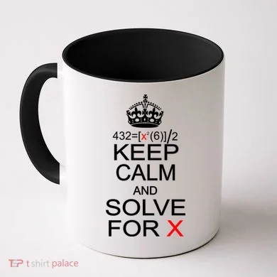 Keep Calm And Solve For X Coffee Mug