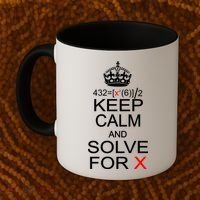 Keep Calm And Solve For X Coffee Mug thumb 2