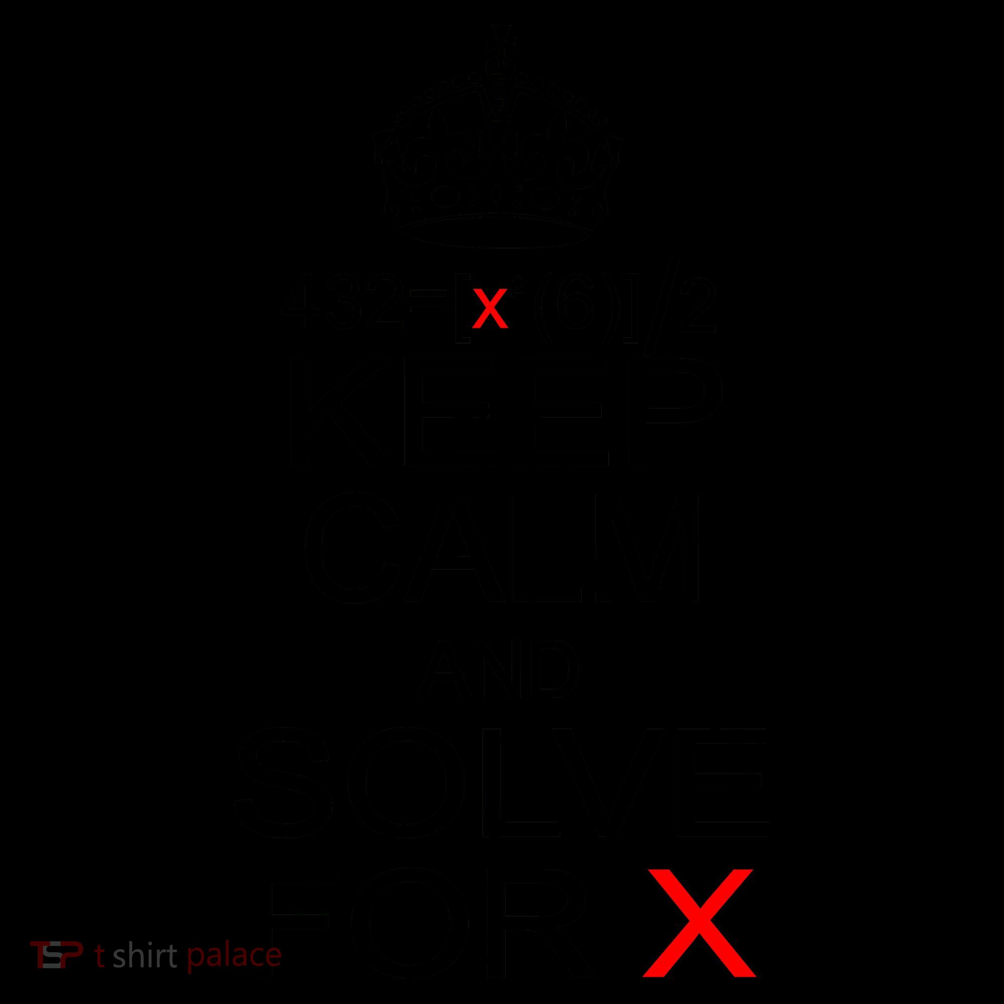 Keep Calm And Solve For X Coffee Mug