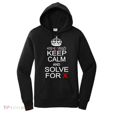 Keep Calm And Solve For X Women's Hoodie