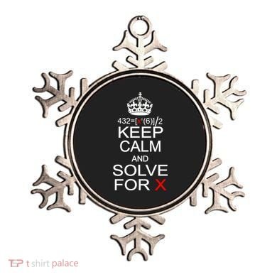 Keep Calm And Solve For X Ornament