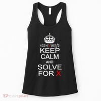 Keep Calm And Solve For X Women's Tank Top thumb 0