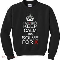 Keep Calm And Solve For X Kids Sweatshirt thumb 0