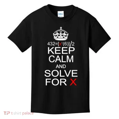 Keep Calm And Solve For X Kids T-Shirt
