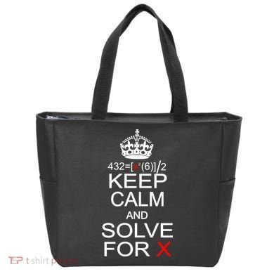 Keep Calm And Solve For X Tote Bag