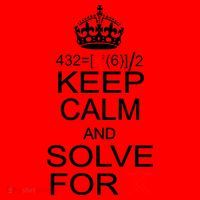 Keep Calm And Solve For X Santa Hat thumb 1