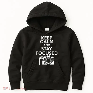 Keep Calm And Stay Focus Kids Hoodie