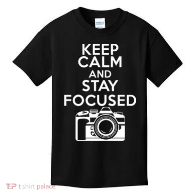 Keep Calm And Stay Focus Kids T-Shirt